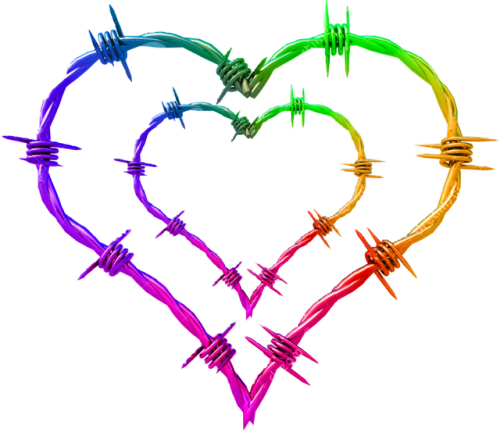 N1ghtcrawlers - Barbed Wire Heart Tattoo (500x436)