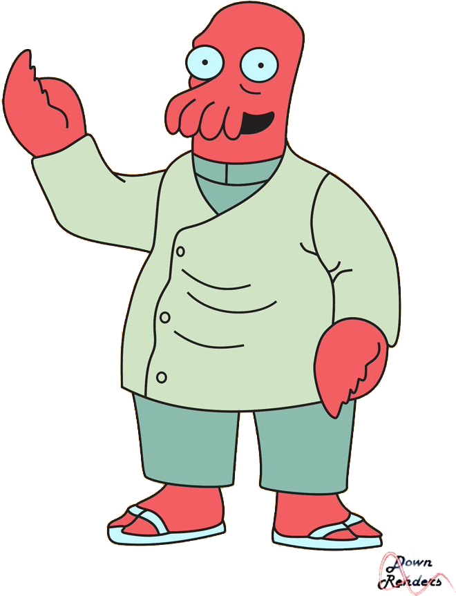 Futurama Png - Futurama Zoidberg No Background (724x1024)