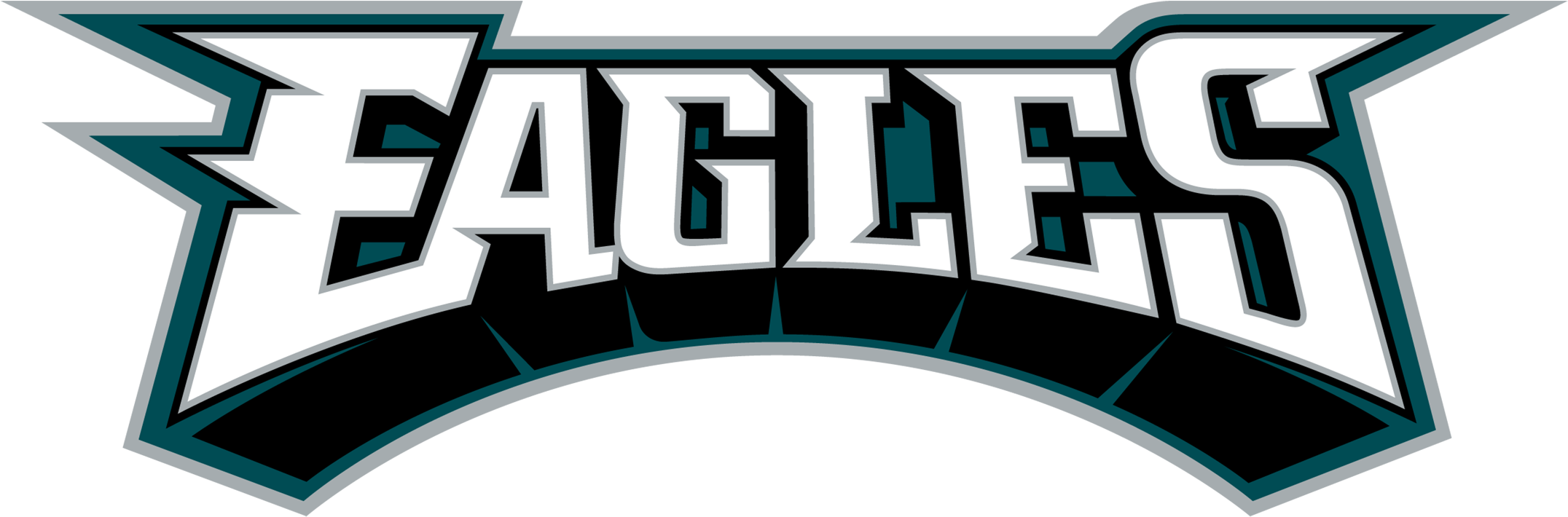 Philadelphia Eagles Logo Font - Philadelphia Eagles Decal Large (2400x990)