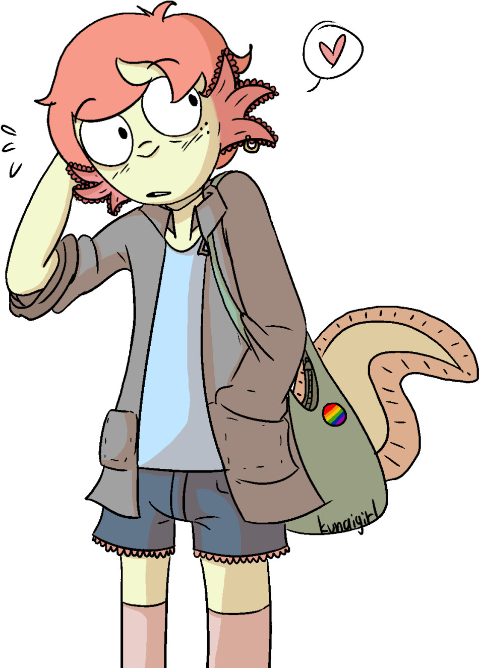 Haven't Drawn An Oc In A While, So Here's A Quick Petey - Cartoon (1280x1382)