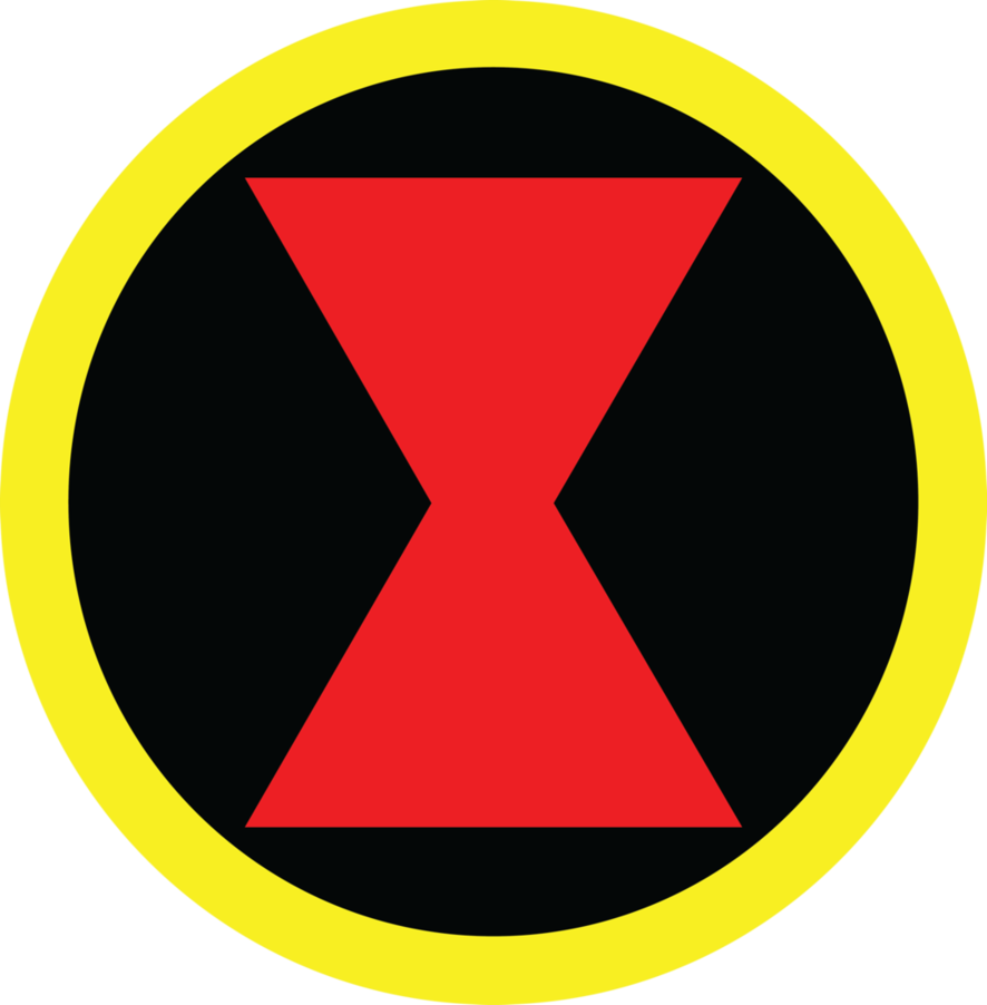 Black Widow Symbol - Marvel Black Widow Logo (886x902)