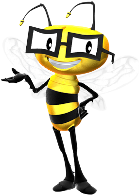 The Site Aims To Make Healthy Eating Fun Through Animated - Animated Bee (288x500)