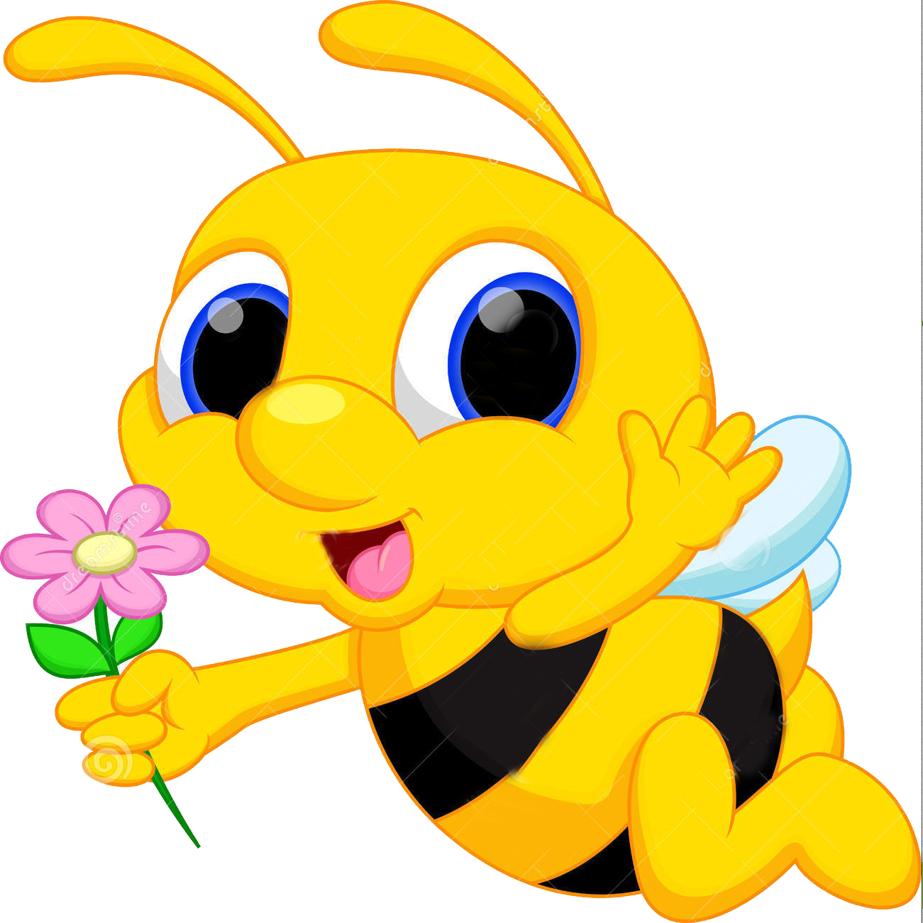 Bumble Bee - Cute Bee Bee Cartoon (1301x1300)