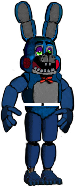 Nightmare Toy Bonnie By Thesoldiernatior5000 - Cartoon (259x608)