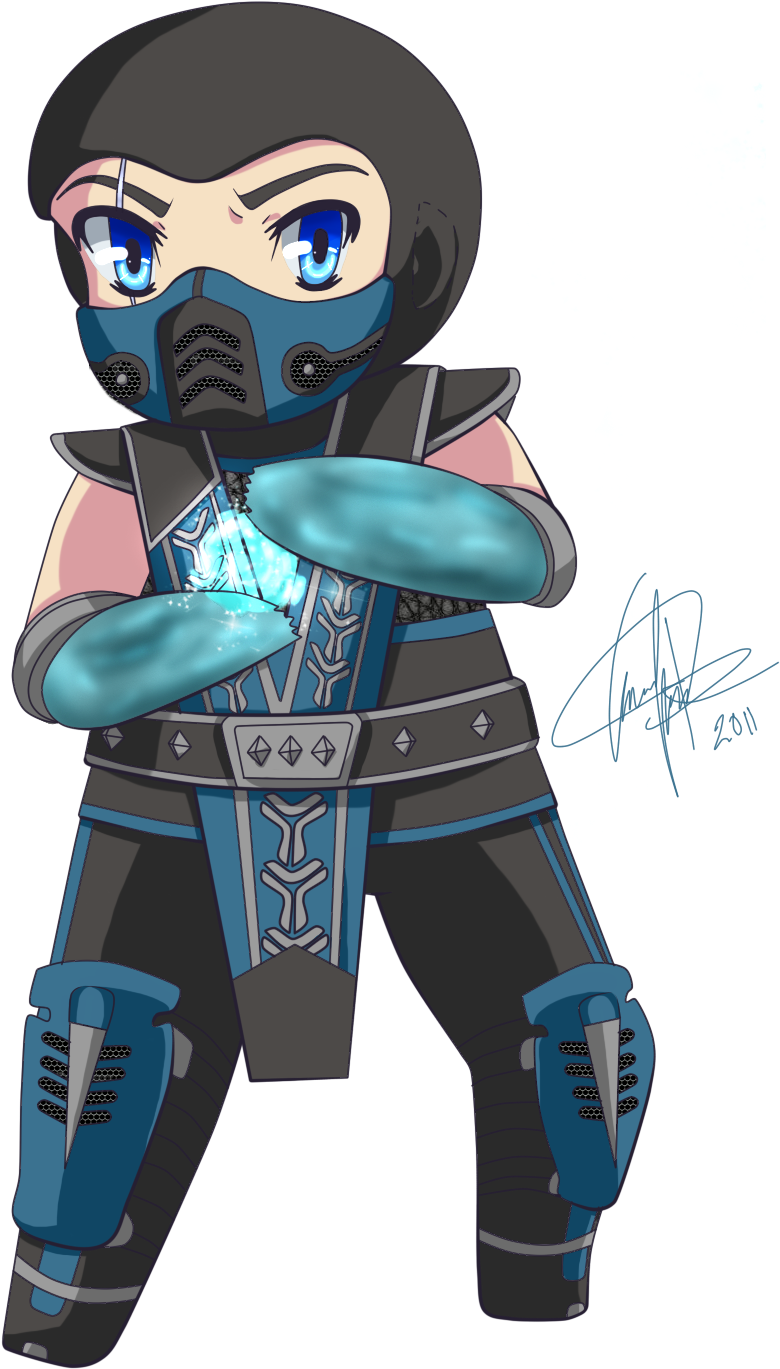 Sub Zero By Angel Athena - Cartoon (882x1391)