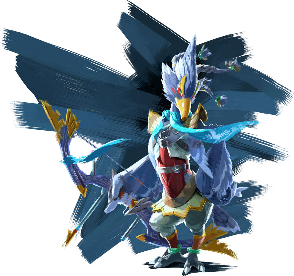 Botw Revali Artwork - Rito Breath Of The Wild (958x898)