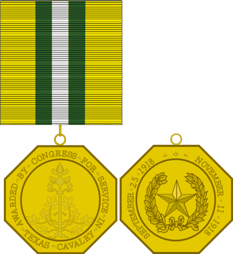 When The Medal's Service Ribbon Is Worn, An Enameled - Cavalry (467x510)