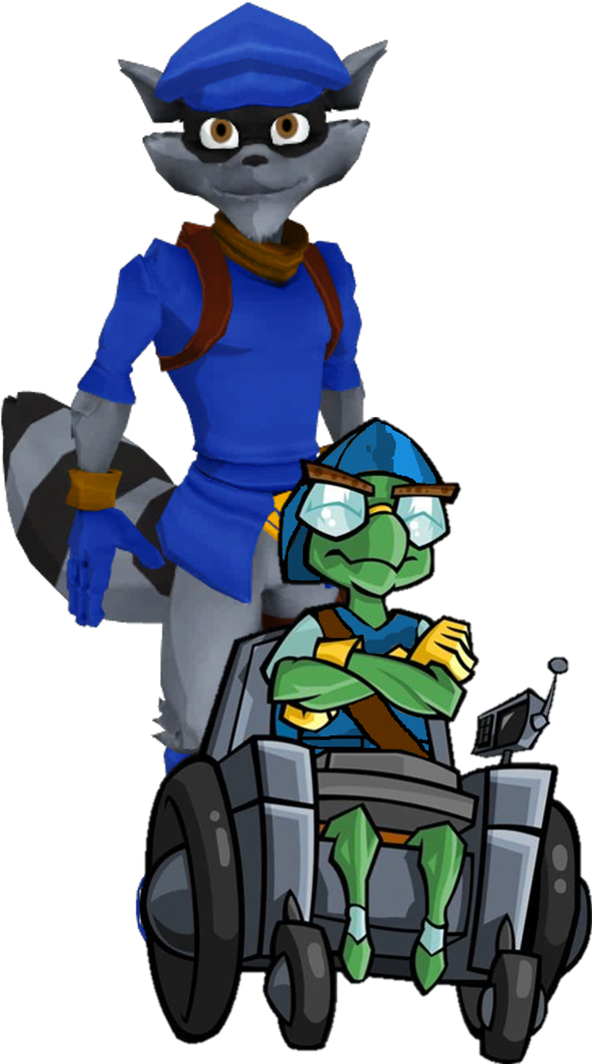 Sly Cooper And Bentley Heroes Mmd By - Sly Cooper And Bentley (1351x2306)