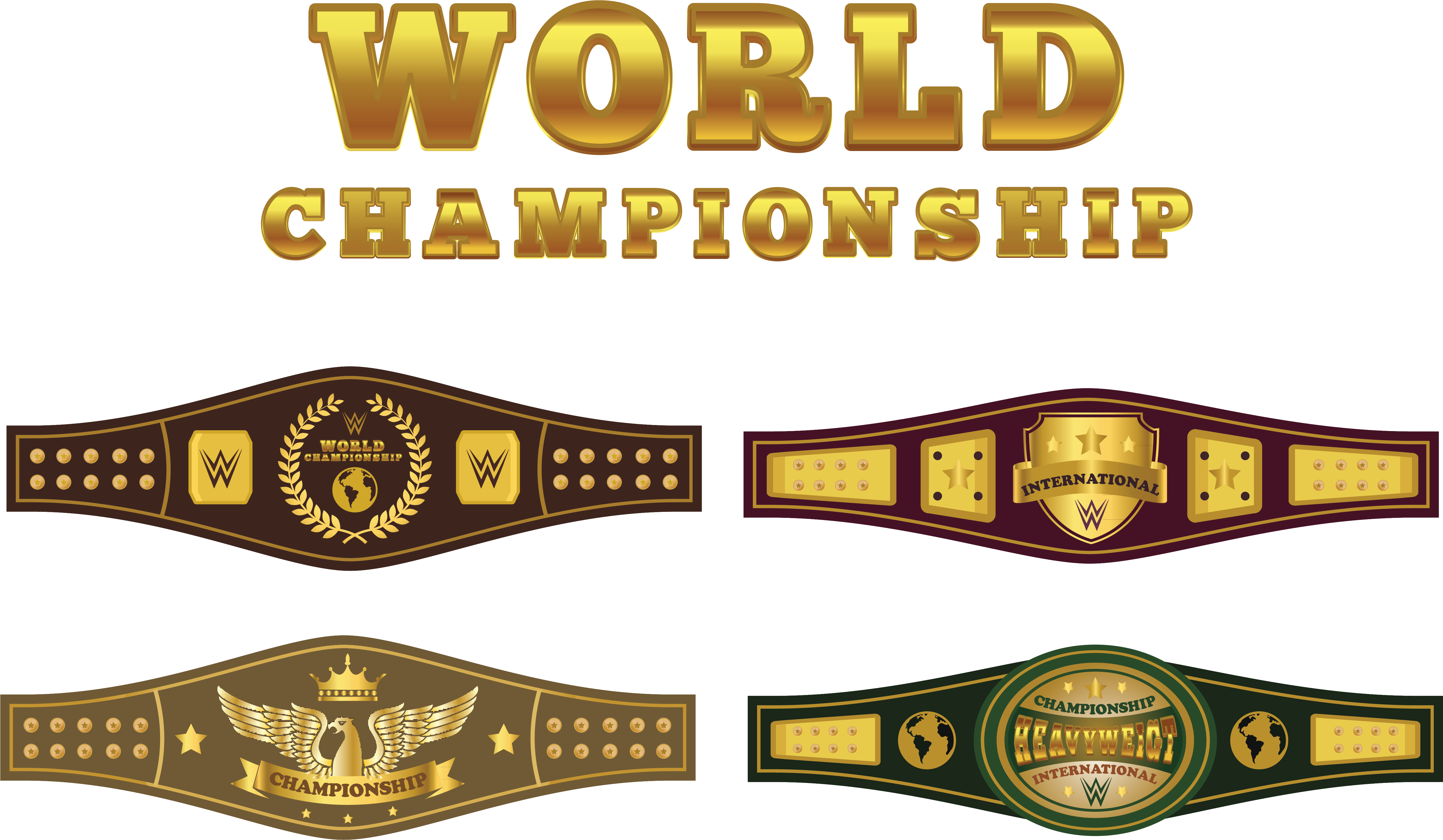 Wwe Championship Wwe Universal Championship Championship - Wwe Universal Championship Belt (5481x3331)