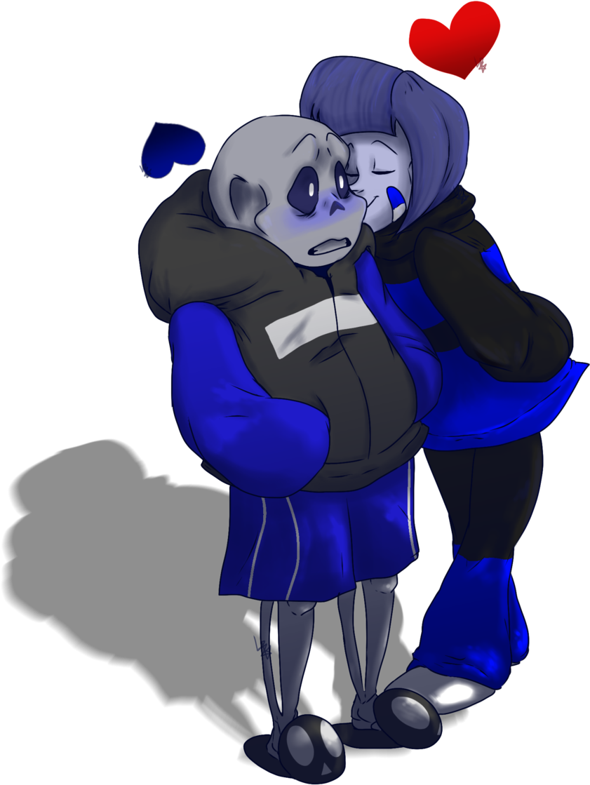 Delightfuldiamond7 21 2 Negatale Sans And Frisk By - Negatale Sans X Frisk (1024x1371)