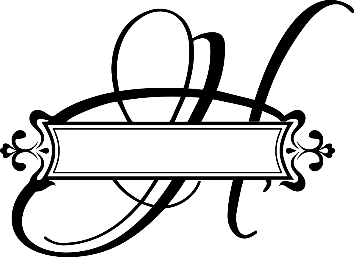 Split Fancy Letter - Home Is Where The Dog Is Vinyl Wall Decal Quote (1189x865)