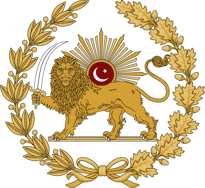 Lion And Sun Emblem Of Urdustan - Persian Symbol (671x616)