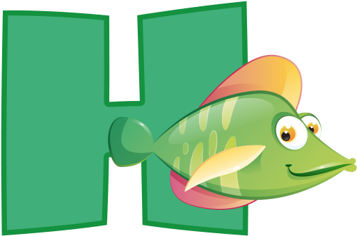 H Wall Adhesive Letters For Kids Rooms - Cartoon (700x700)