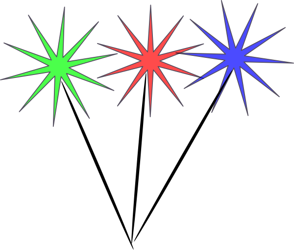 Sparklers - Sparkler Clipart (600x510)
