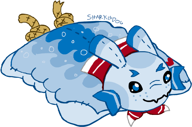 Pillow Pet Paca Sailor Joe By Sharkledog - Cartoon (800x551)