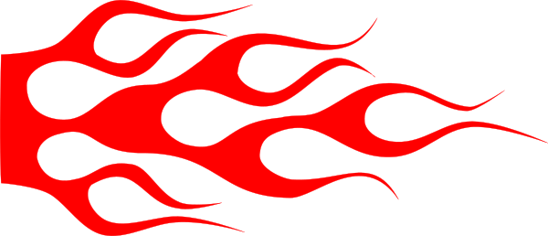 Hot Rod Flames Clip Art (600x258)