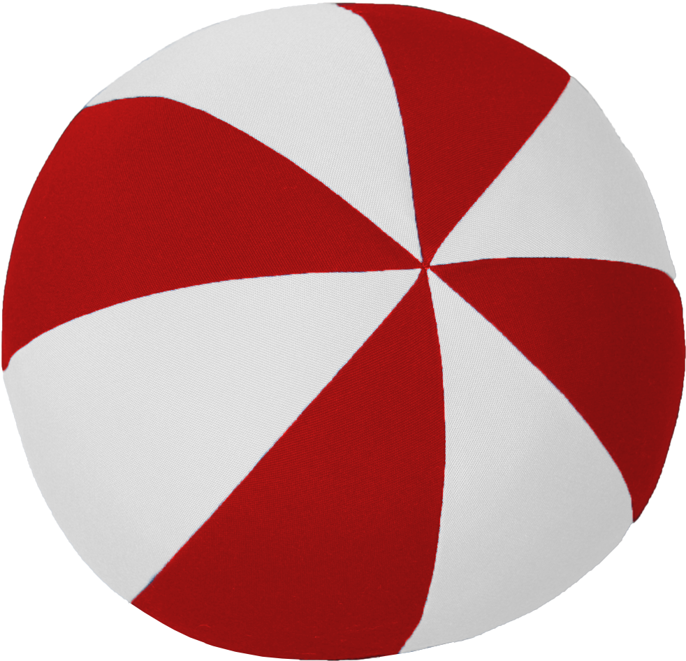 Saturday House Red Ball Pillow In Buoy - Blue (1000x1000)