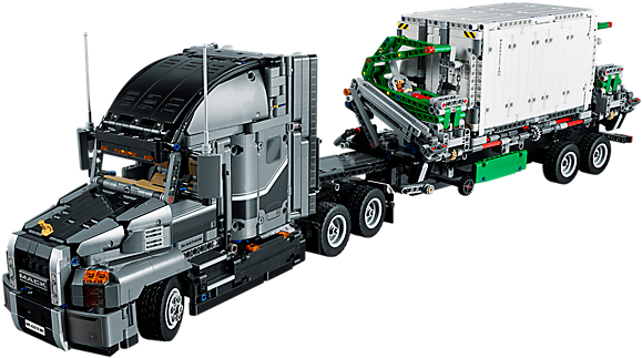 Experience The Mack Anthem Truck And Trailer First - Lego Technic Mack Truck (600x450)