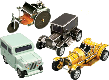 Car History - Pop Out World 3d Puzzle Car History Pop Out (448x328)