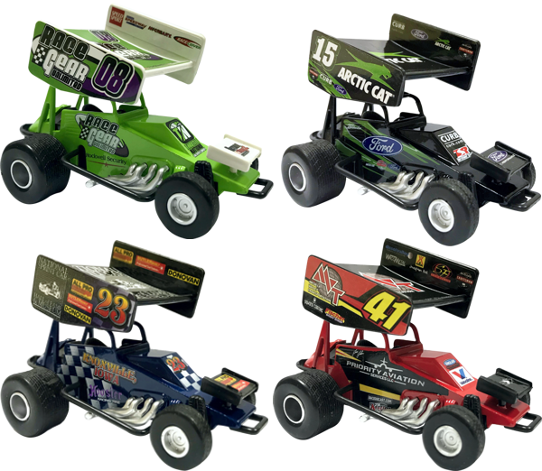 Sprint Car Pull Back Diecast Cars - Sprint Car Diecast (600x522)