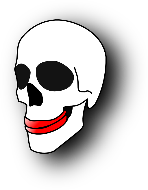 Skull With Lipstick (512x658)
