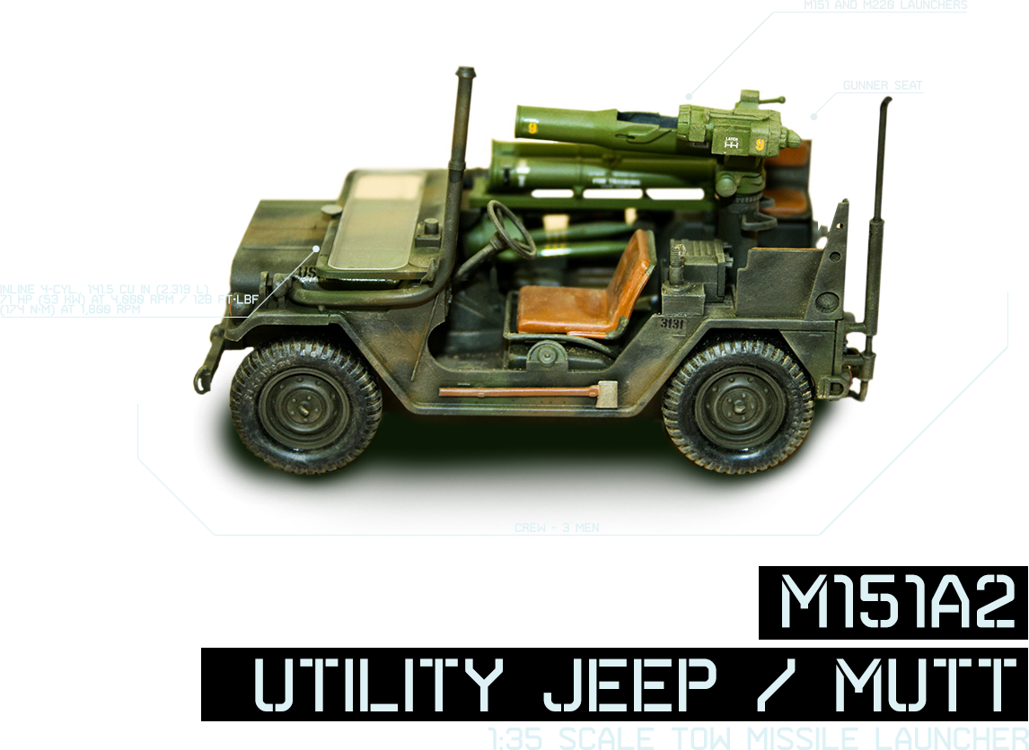 M151a2 Tow Missile Launcher 1-35 - Bgm-71 Tow (1146x836)