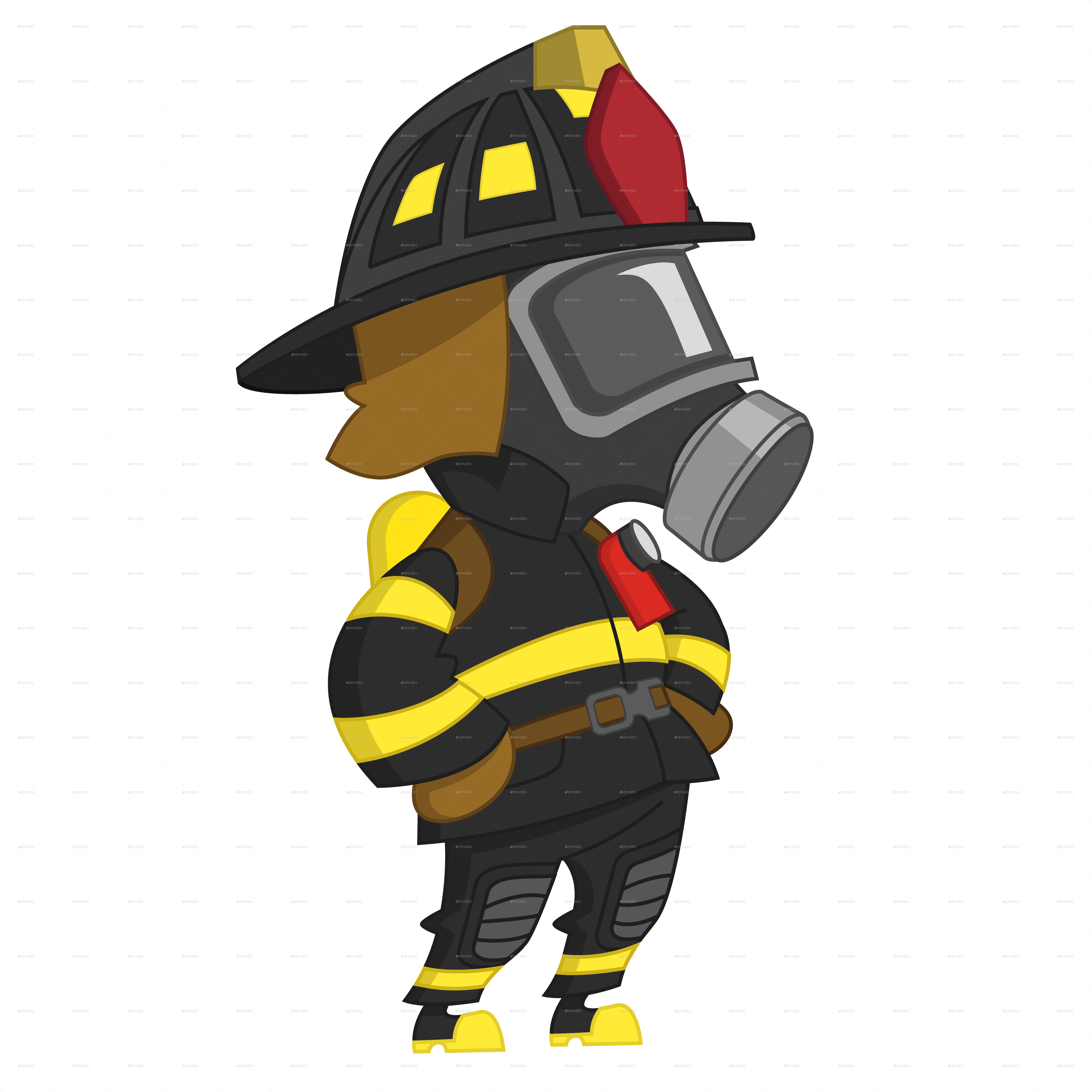 Firefighter Stands Firefighter Stands - Firefighter Gif Png (6000x6000)