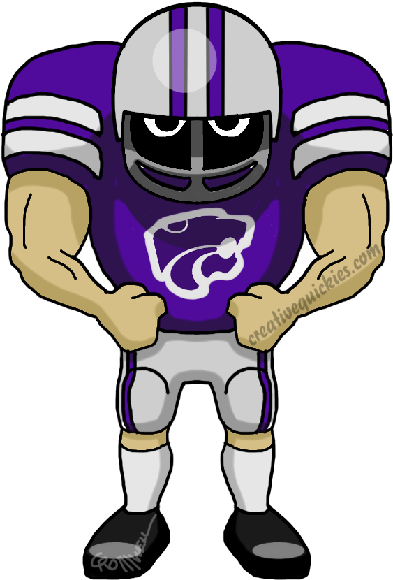 Manhatten Kansas State Wildcats - Dallas Cowboy Football Player Clipart (752x940)
