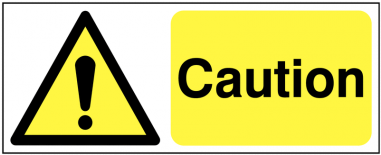 Caution Warning Signs, Caution Warning Signs Of Cancer, - Hot Temperature Warning Sign (380x380)