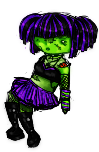 Cute Zombie Doll By Lolasiannodel - Cute Zombie (400x500)