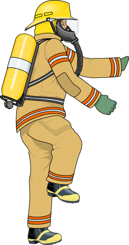 Firefighter Cartoon Clip Art - Firefighter Cartoon Clip Art (424x800)