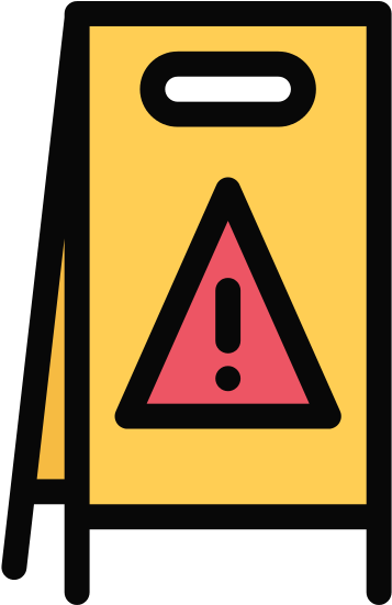 Caution Sign Vector Isolated Label Icon Warning Or - Road (550x550)