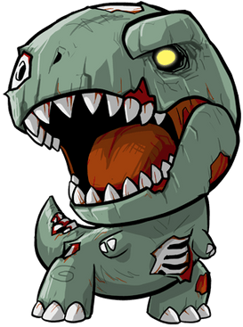 Explore Arte Com Tema De Dinossauro E Muito Mais - T Rex Png Cartoon (400x400)