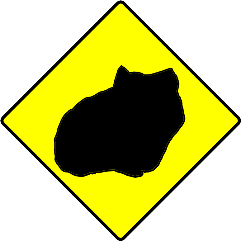Yellow Caution Sign Clipart Pictures Photos - Potassium Iodide Hazard Symbol (800x800)