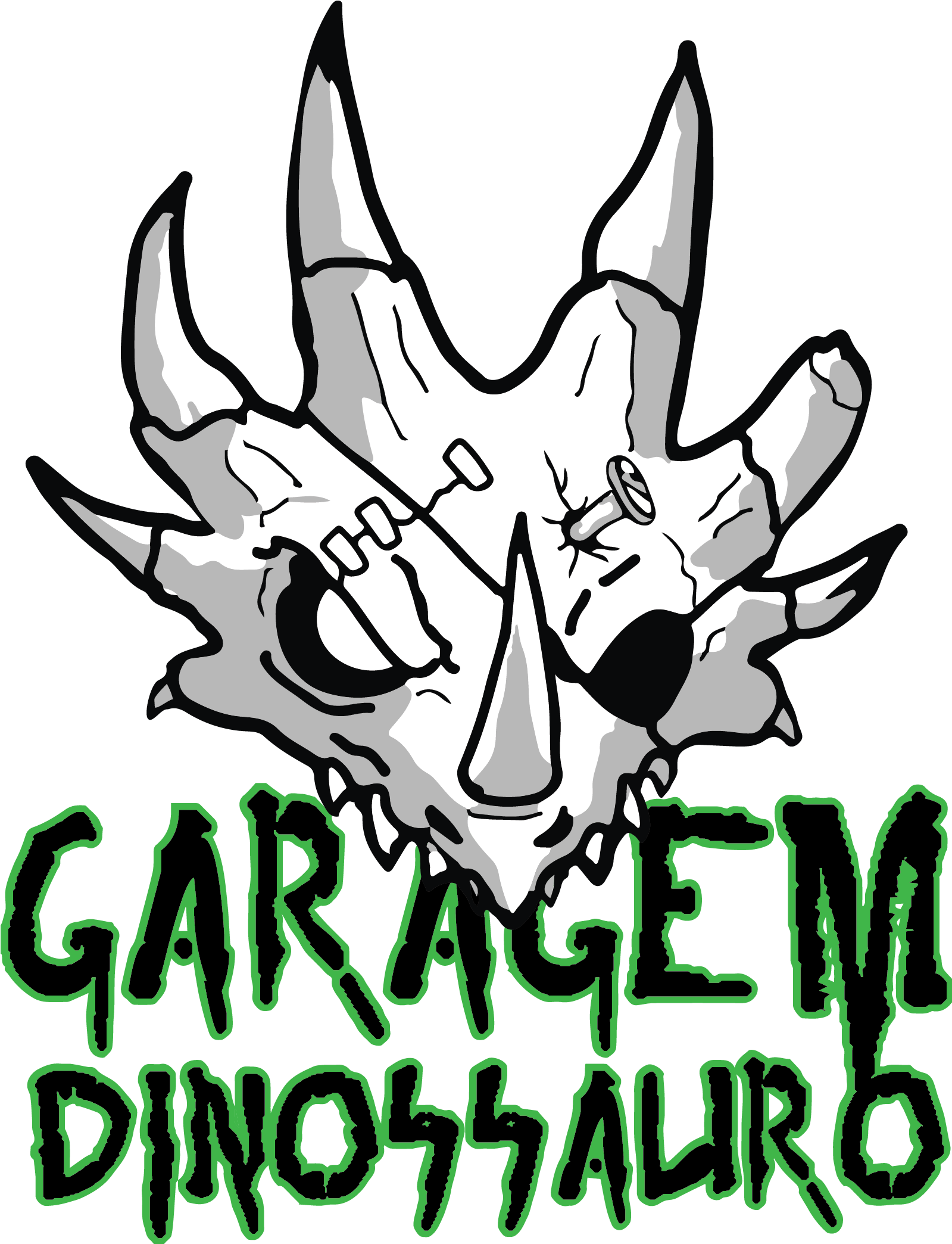 Garagem Dinossauro Punk Rock - Dinossauro Punk (2500x2500)