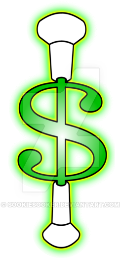 Baton Twirling Dollar Sign By Sookiesooker - Baton Twirling (400x533)