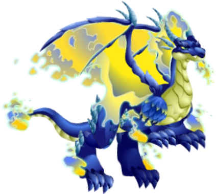 Blue Dragon Clipart Fire - Blue Fire Dragon Dragon City (450x393)