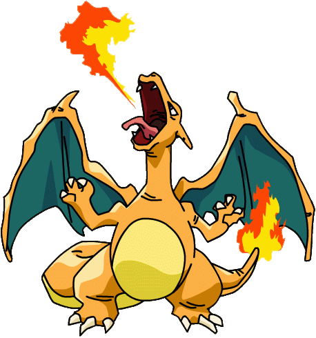 Charizard - Pokemon Charizard Fire (458x490)