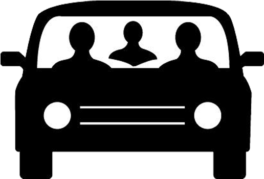 Share Your Ride - Clip Art Carpool (600x374)