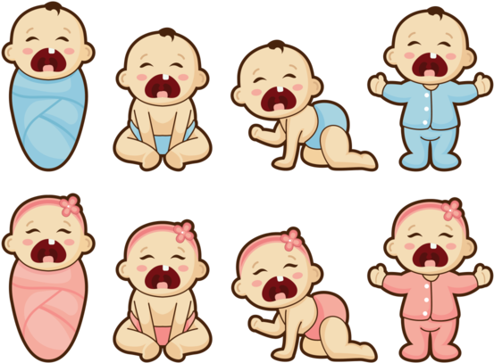 Crying Baby Cartoon Vector - Baby Cartoon Vector (700x490)