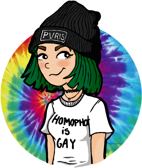 Dibujo Digital De Jenna Mcdougall , Que Realicé Hace - Tonight Alive Fan Art (500x577)