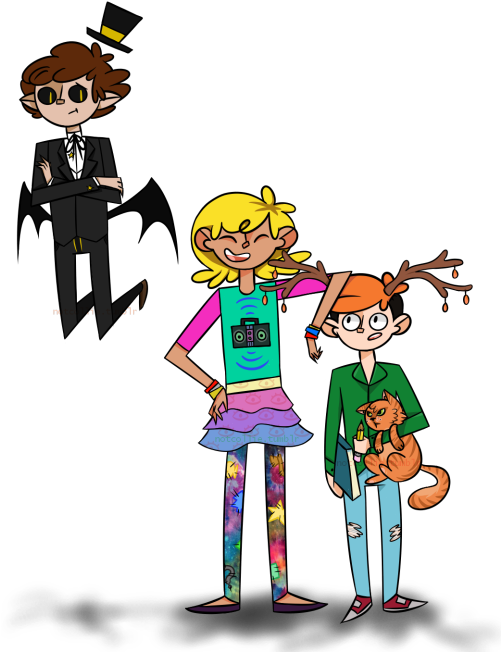 So I Saw This Post On Transcendence-au, And Kinda,, - Cartoon (500x673)