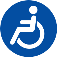 File - Bsicon Ldhstacc - Svg - Wheelchair (250x500)