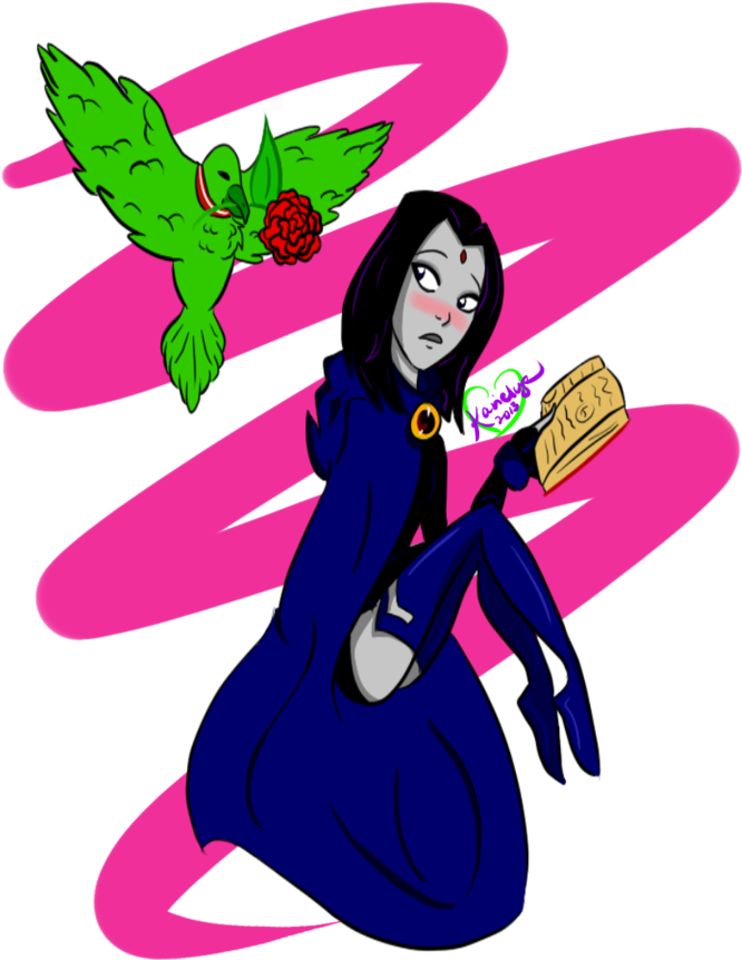 File History - Teen Titans Raven And Beastboy (745x1072)