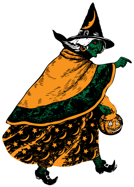 Halloween Witch Flying Broomstick Scary Cackle Pumpkin - Halloween Witch Flying Broomstick Scary Cackle Pumpkin (656x690)