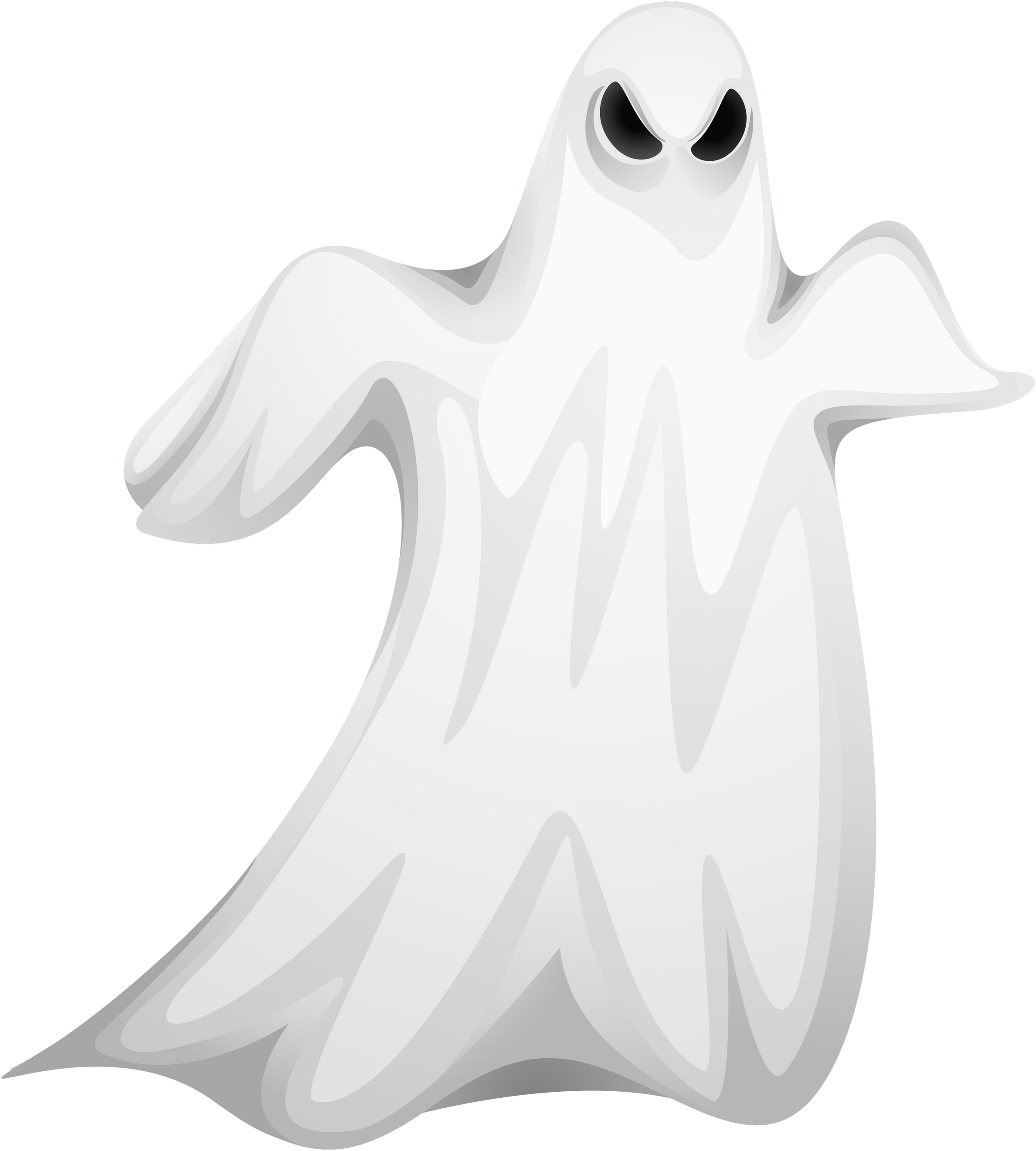 Ghost Clipart Clear Background - Creepy Ghost Transparent Background.