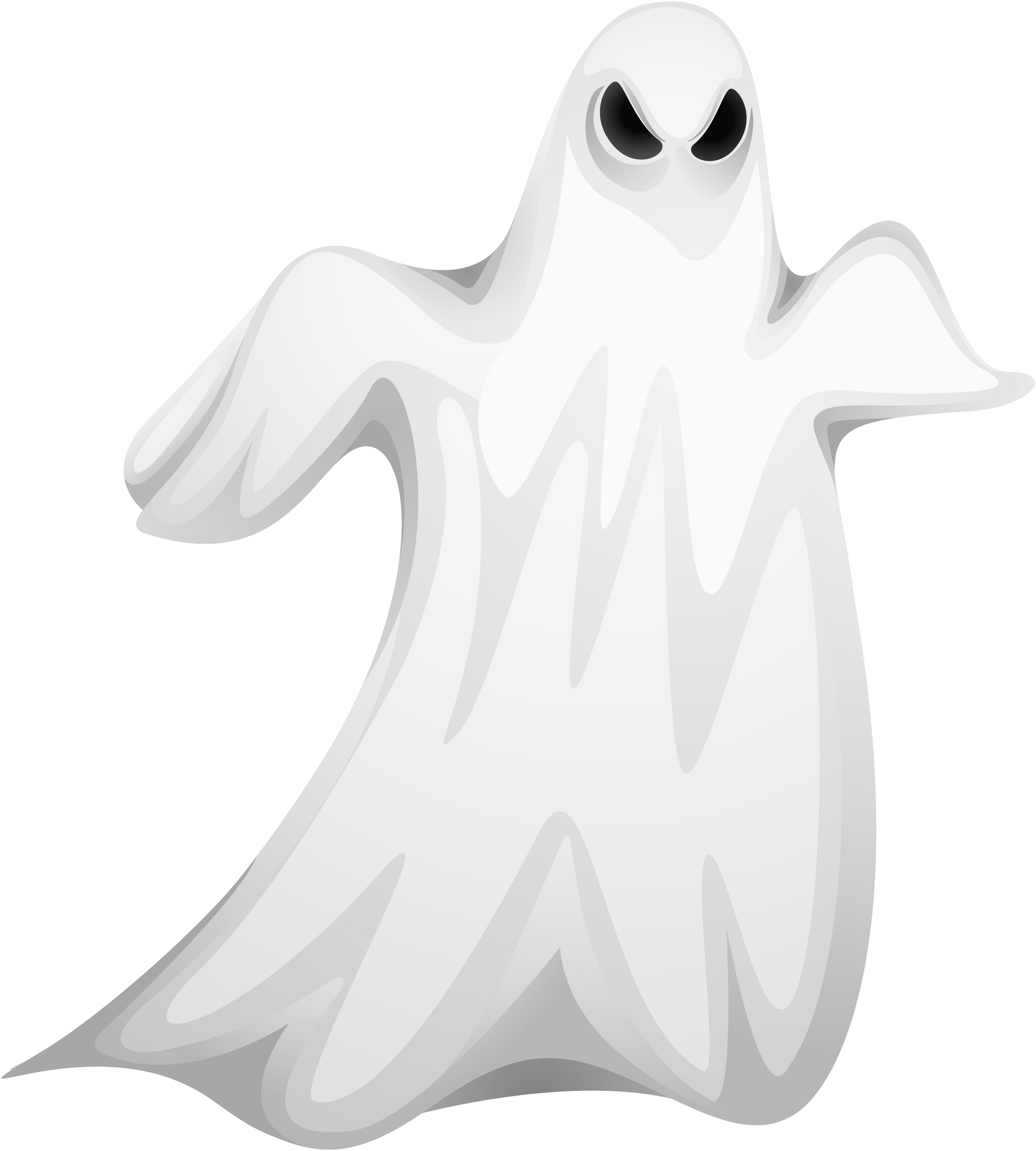 Ghost Clipart Clear Background - Creepy Ghost Transparent Background (2504x2760)