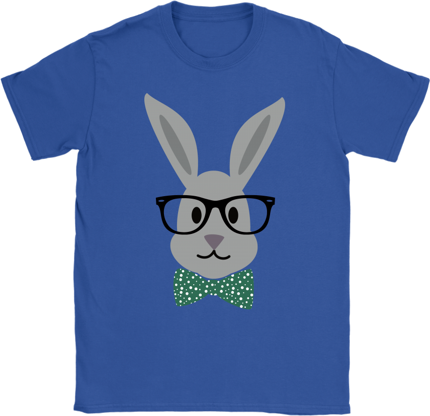 Cute Easter Bunny Wearing Glasses Cartoon Movies Animals - Yokosuka Japan Crane T-shirt (9 Colors Available, S-xxxl) (1024x1024)
