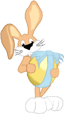 Easter Bunny Cute Cartoon Clip Art Images Are On A - Cartoon (400x400)