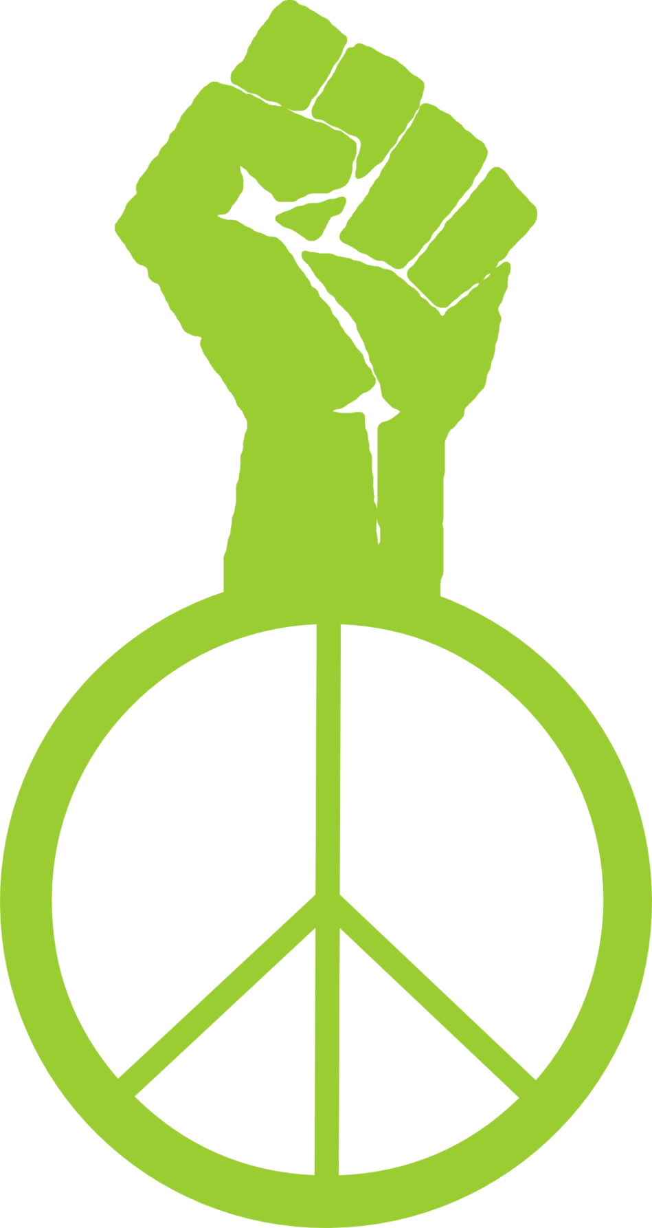 Wall Street Clip Art Design Medium Size - Fist Peace Sign (949x1786)